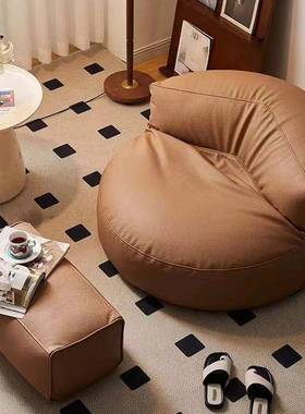 懒人沙沙发可躺可人睡单半卧室月小发榻榻米坐墩休ISD闲椅出租房