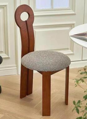 实木餐椅SW26设师网红钥匙家现椅代用简约靠背椅计子法式卧室化妆