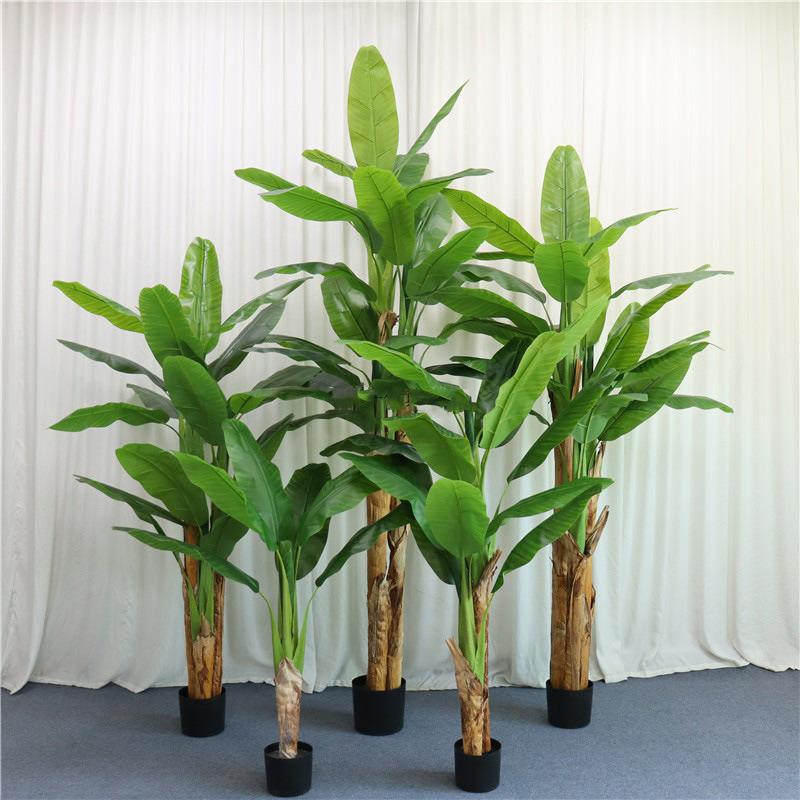 绿植大YH-23-10型芭绿树造落地盆景工程植物景香蕉树室蕉内假树仿