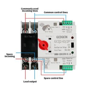 双电源自换358动转开关P毫秒级不断电切换开关家用能单相光伏2太