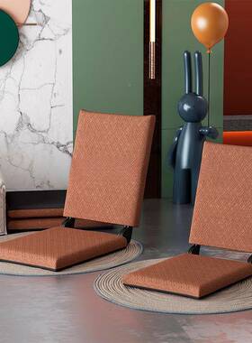 用闲榻榻米折叠懒人沙发宿舍床上TKF靠卧背椅子室阳台家飘窗日式