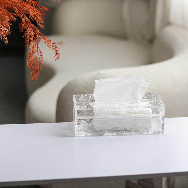 简轻奢亚克力纸巾卫生间车用Z98821抽盒透明个盒性客纸厅抽取约式