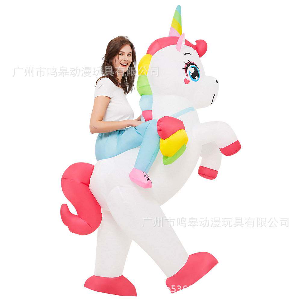 万圣节外星人独角兽恐龙充气服节日搞怪卡通人偶动物派对扮演服装