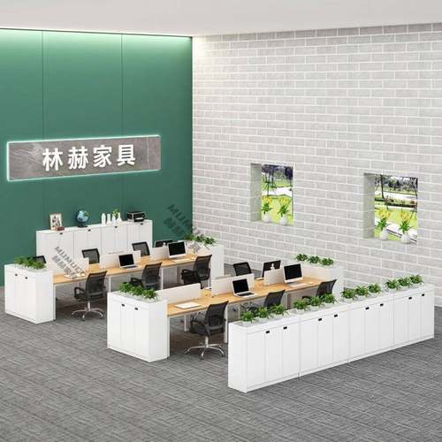 柜文件柜带锁LH-2025-木质资料储物柜简矮约现代办档公室隔断花案