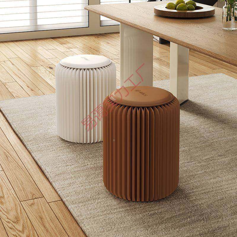 新款简约携椅家用便式折SDC叠纸凳客厅小凳子纸质可叠收子纳轻奢