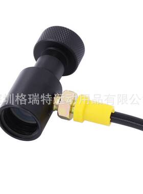 TR21-4苏打气瓶充气头接1.5米黑色细高压管大气瓶充小气瓶过气管