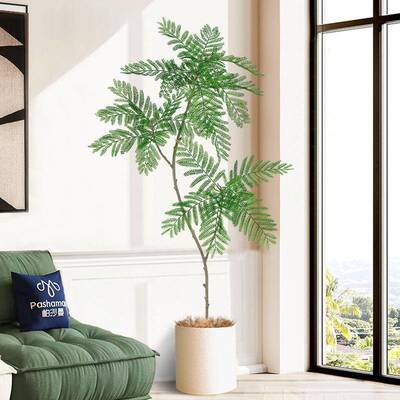直销仿蓝客花楹轻绿植盆栽高端奢室内厅落真地装饰摆tb-73920件仿