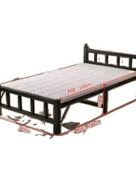 折叠床人USR床简易午休单板床成人儿童家用卧硬出室租屋经济型木