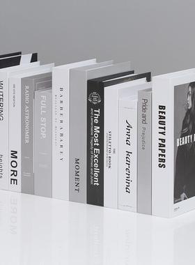 现代简约假书彷真书书房样板间客厅装饰品拍摄道具书创意家居摆饰