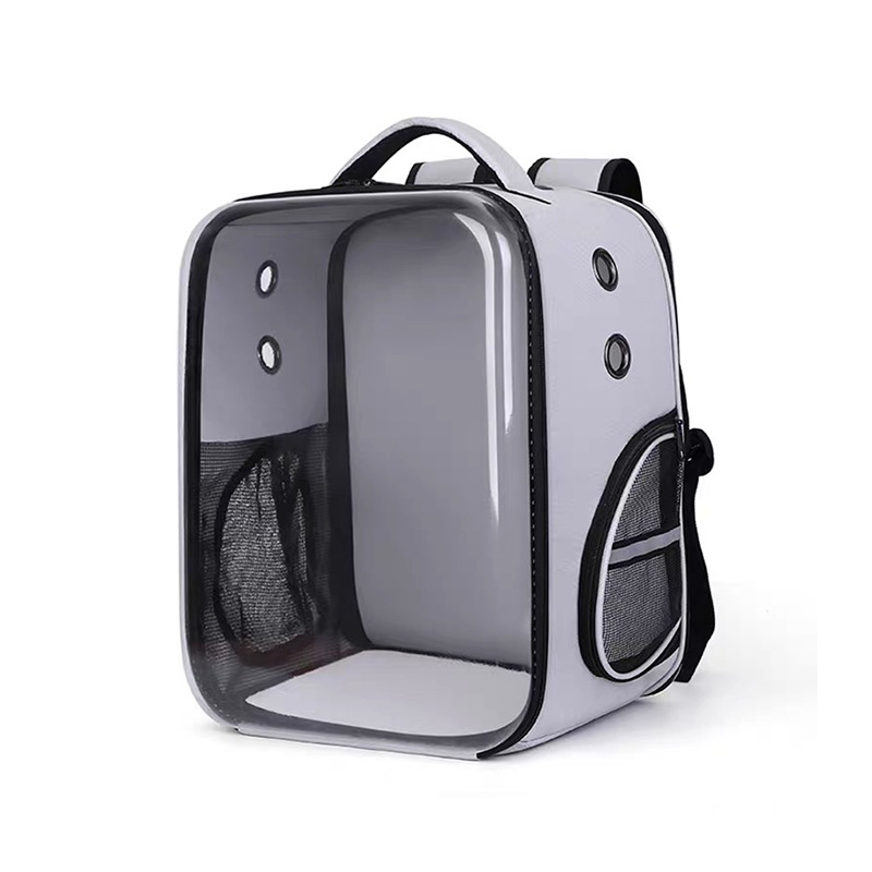 猫包外出便携太空舱双肩斜挎手提背包大容量夏天透明帆布透气宠物