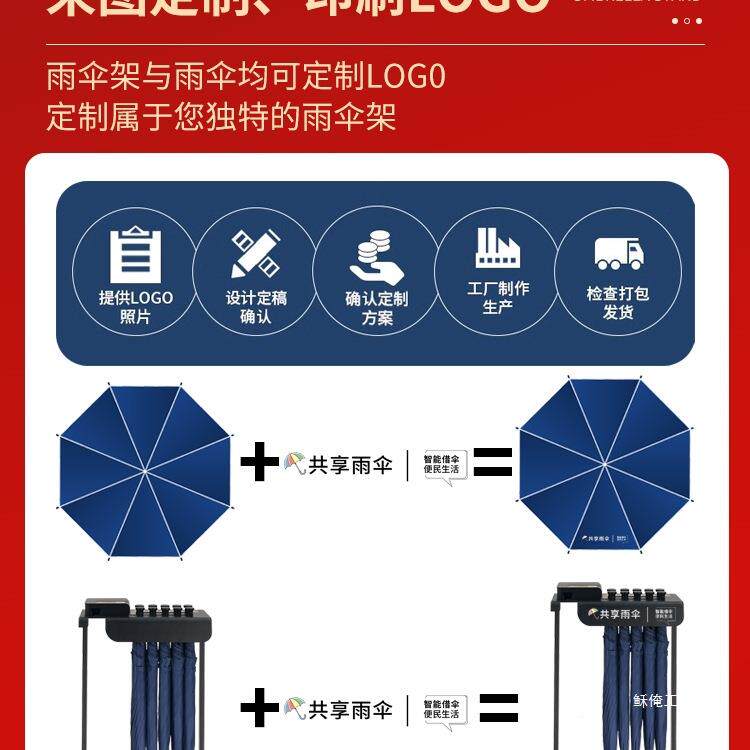 自共享雨伞架扫码智能借985伞助雨共伞机酒店带伞锁雨架便民服务