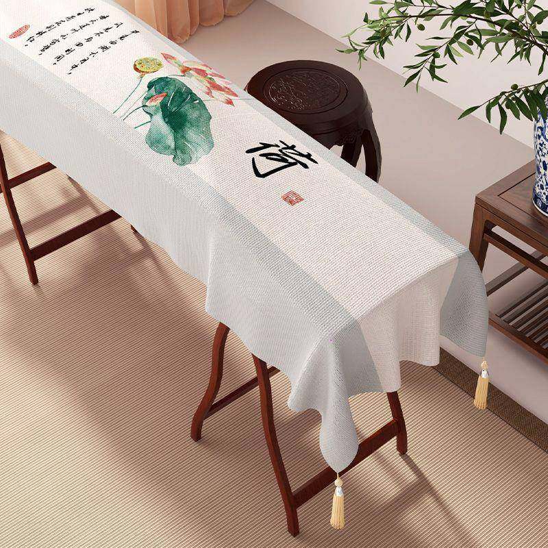 新中古尘筝罩防尘盖布风文艺棉麻遮古布j4642古琴通用式款盖布巾