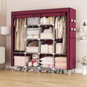 收跨衣境热大容销量多功能简易衣柜简331易组装 和防尘纳无纺布组