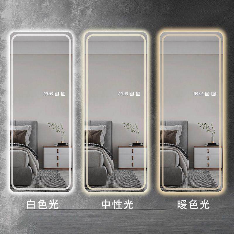 智能镜触摸屏落地全身镜穿PRS衣镜子l理发装店壁挂ed镜服店试衣镜