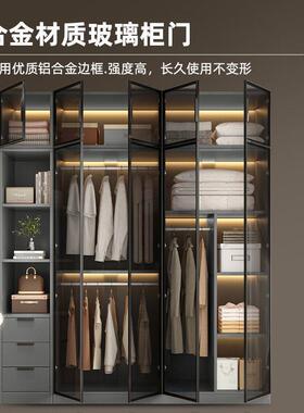 衣柜家卧室小型衣橱用简出约现代户轻奢CCU储物柜租房玻璃衣柜