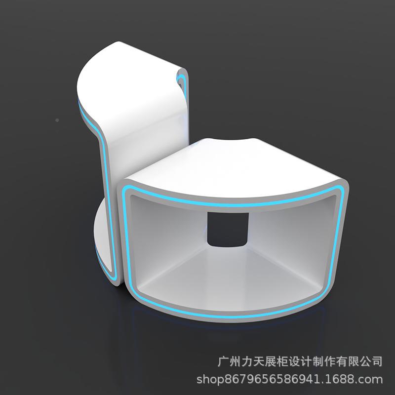 异烤漆中岛展示MD-0225台公司展厅技创形意科发展光展示体验桌厅