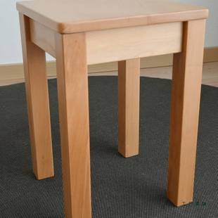 方凳出货了 榉木方凳 原木风实木餐椅 手工家用桌椅凳子 45cm