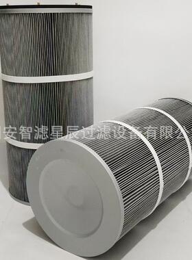 防SKQ静电滤1器350000PT滤FE覆膜除尘滤筒过螺杆除尘滤芯粉尘筒