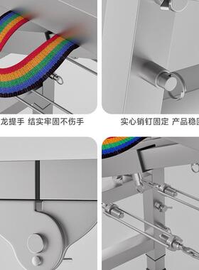 马叠凳折F98H6MT9升降加厚装施修马镫刮架腻子室内脚手工程梯子多