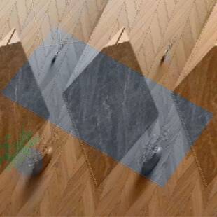 光简约现代客厂标厅地750*1500瓷砖亮大板砖展厅地砖灰面色连纹地