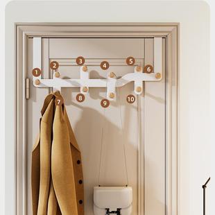 FWN卧门后挂钩门上挂衣架纳免打孔室衣钩服挂衣门背式置物衣帽收