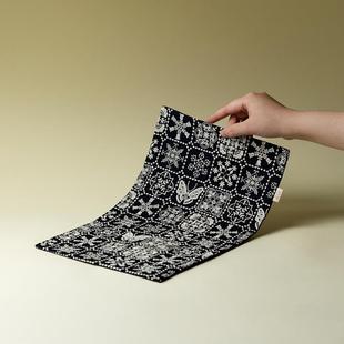 茶梵汝中式棉麻百搭流苏茶席刺绣干工泡席居家布F99MHT9J艺茶台桌