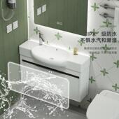 新款 现代浴室方置形卫生间镜子带物架免打壁孔挂厕所84312手洗间