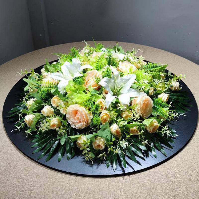 餐酒桌花摆53454215转中盘花装饰假花店大圆桌餐厅宴会间摆放台花,鲜花速递/花卉仿真/绿植园艺,仿真花,淘宝优惠券,粉丝福利购,淘宝优惠卷