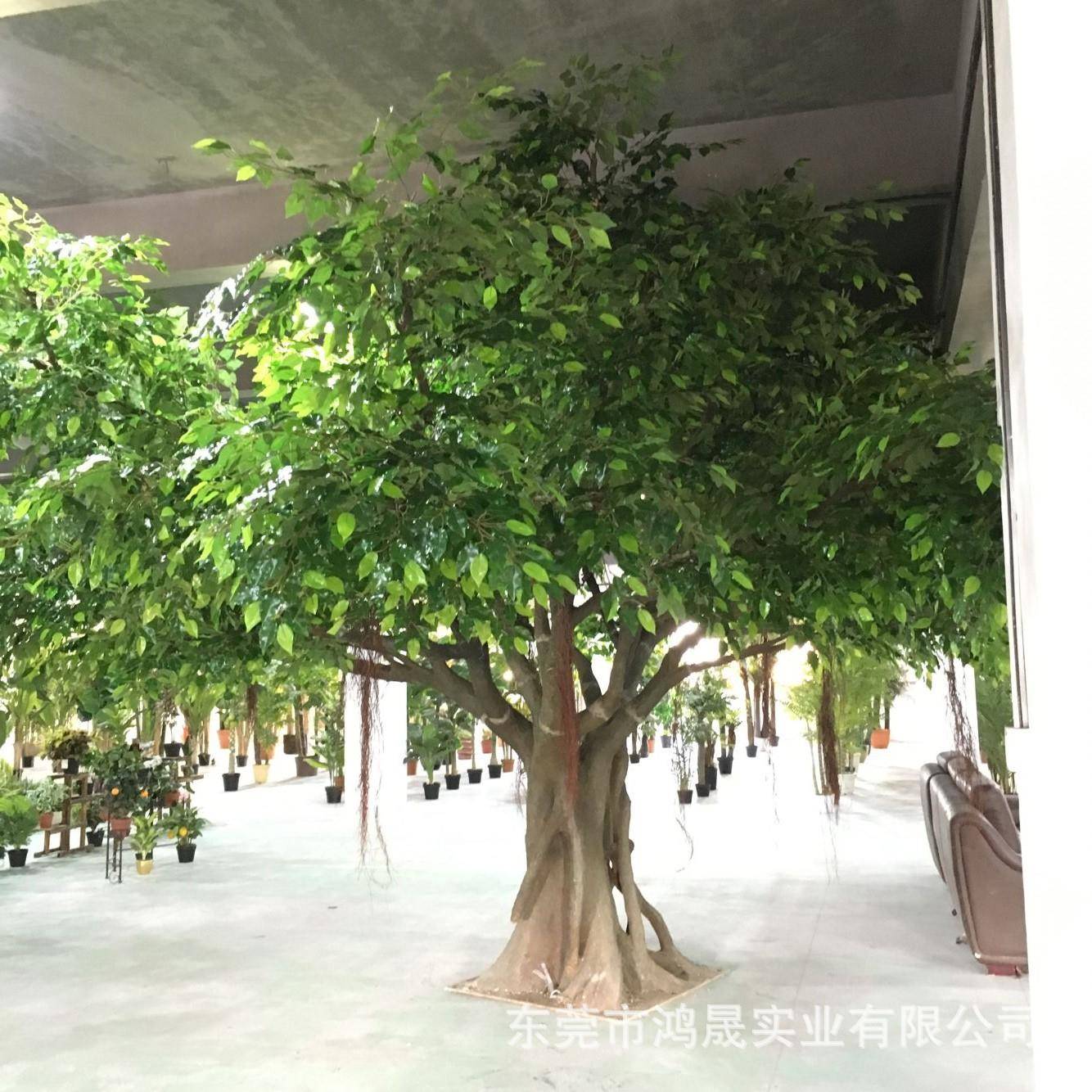 仿真室榕树半边墙榕树包hs柱榕靠树内外景观榕树型商场装饰树大木