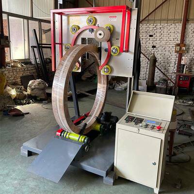 全自JSM动钢立式缠绕膜打包机软管丝膜机薄环形绕缠绕机膜轮胎包