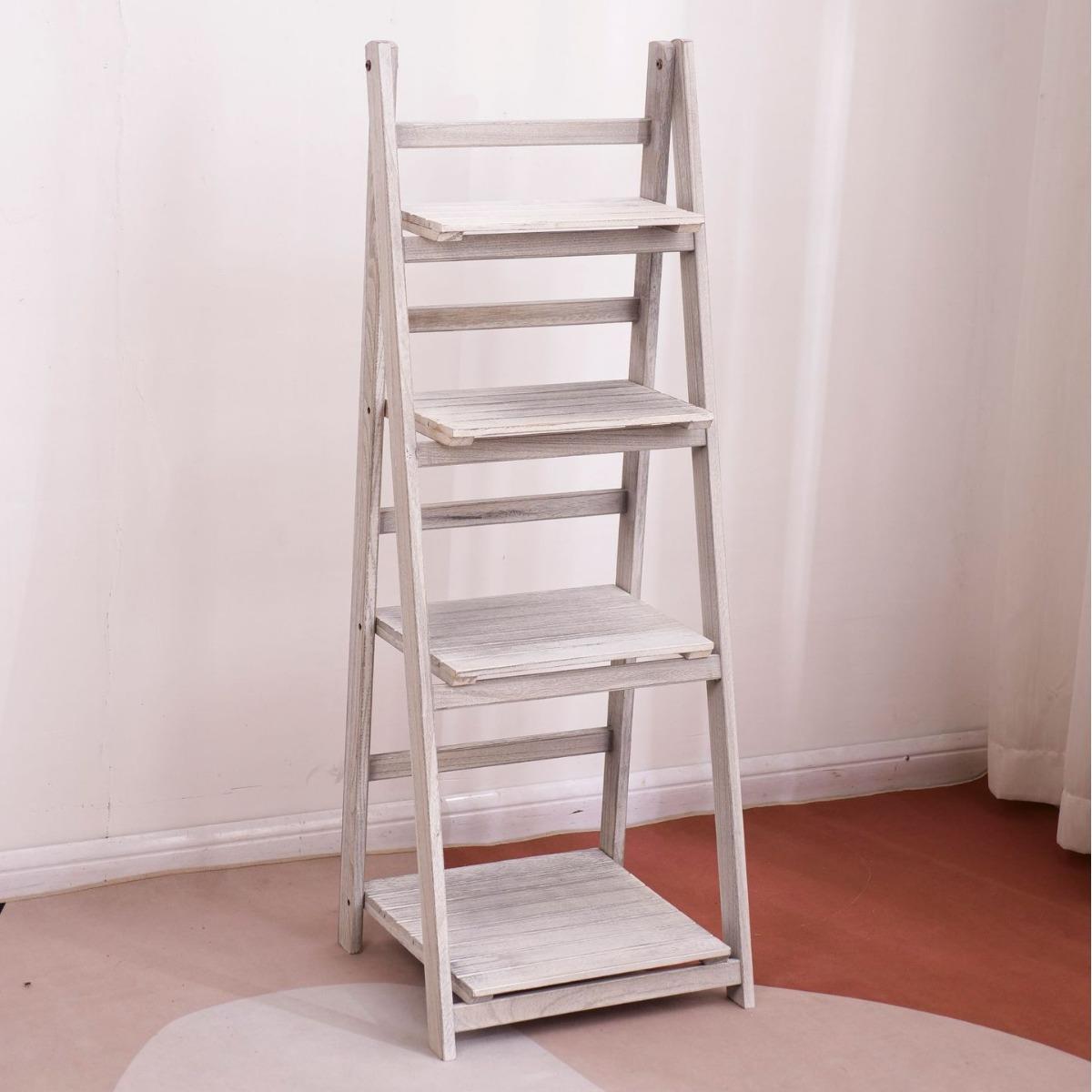 木地质花架用阳家台客厅植g63物收收纳架木质落折叠多层置物纳架