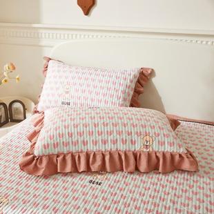 A夹舍棉床盖0ASK24新款 通用2榻榻米大炕盖床垫类宿床单人防滑 四季