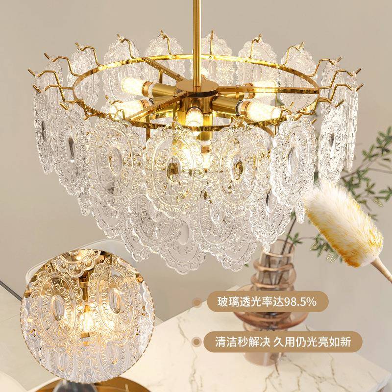 客厅吊648灯法轻水晶餐厅式现代简约餐厅厅卧室灯新款客主灯431