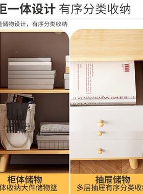 五斗柜卧靠室厅墙实木腿落地置物家用组客合餐LUD柜边收纳柜储物