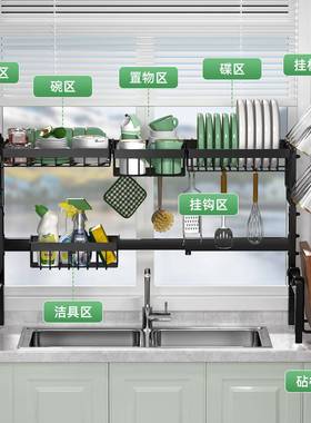 亚马逊伸缩厨水置物槽架碟沥水架台面多功房碗能CX-SC02水池洗放