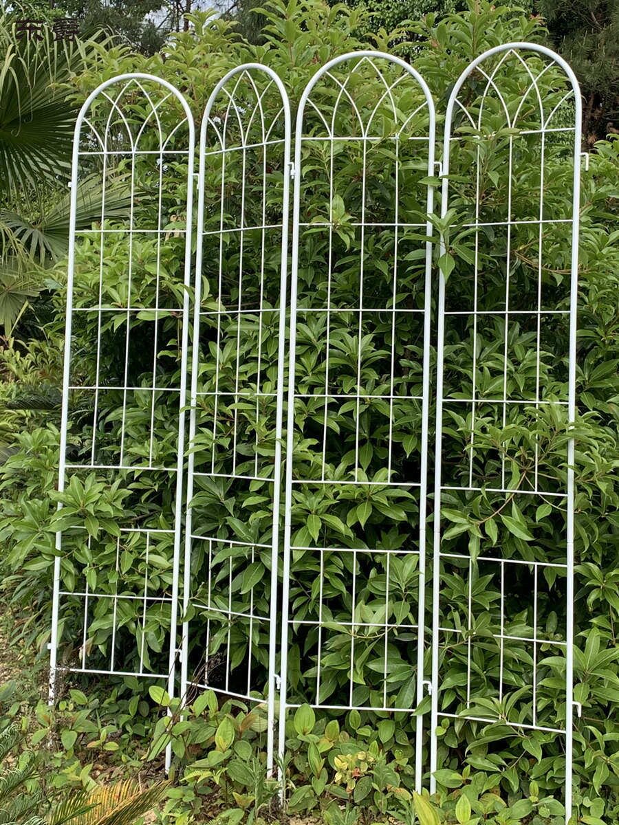 花架爬藤架网格铁艺户外铁线莲月季支架牵引攀爬花墙花园庭院架子