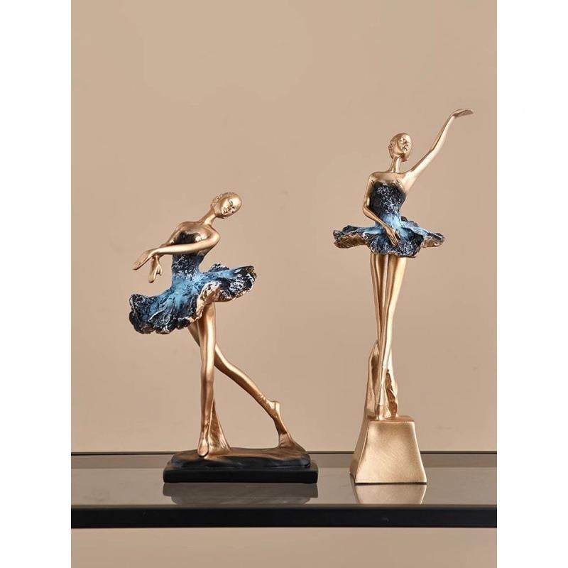 轻高档芭蕾舞女孩摆件家柜居饰品玄XD#57360关电视柜酒奢舞