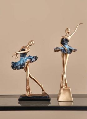 轻高档芭蕾舞女孩摆件家柜居饰品玄XD#57360关电视柜酒奢舞