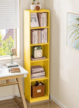 卧钢室转角柜靠4332墙多简层书柜落地易书架制儿童彩缝色家用夹收纳架