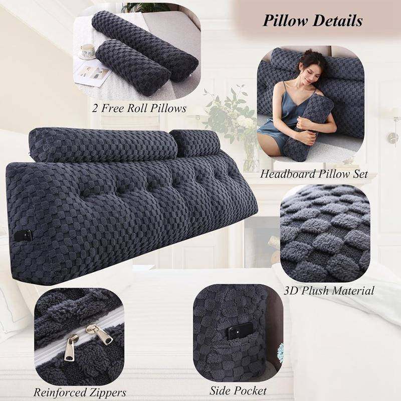 新款三角靠枕头垫抱枕榻XF205榻米靠垫家用1米1.#5m靠1床.8m