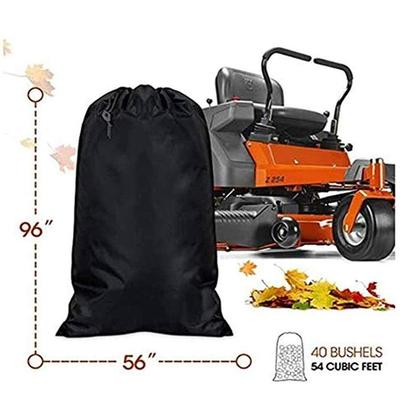 亚马跨境生产割园草机逊拉机树叶收纳袋花草坪落叶垃圾拖420D大布
