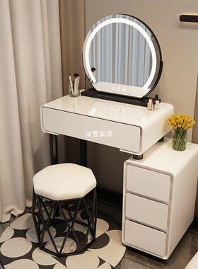 小户型梳妆台C室50现代简ADQ约新款卧奶油风主卧斗柜一体化M妆桌