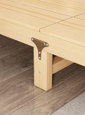 免安装折单叠床实木硬板床家ISJ用出房人8床1.5简易床成人1租.米