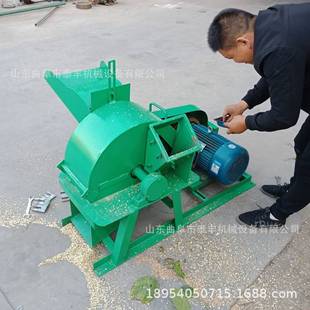 小型木材粉碎机圆木移动式粉碎机园林木屑粉碎机木头削片机