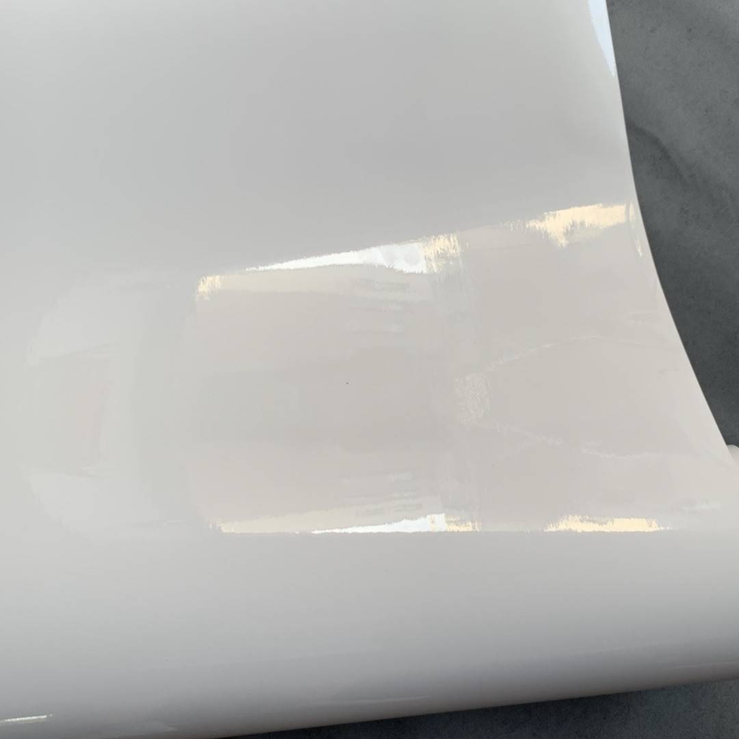 加厚白色光亮面自粘墙纸壁纸橱柜翻新贴纸装饰贴膜波音软片