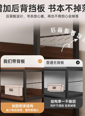 my简易书架置物架落地体一OWG靠墙办公室多层柜收纳架柜子书子架