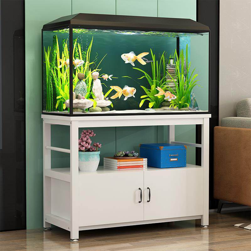 家用鱼缸底柜简易鱼缸架子承重铁艺置物架鱼缸桌子底座底架鱼缸架