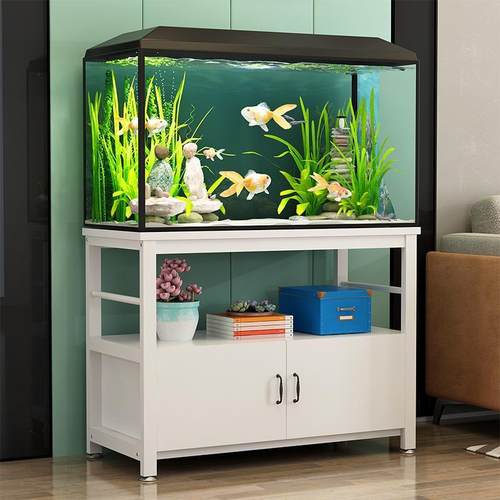 家用鱼缸底柜简易鱼缸架子承重铁艺置物架鱼缸桌子底座底架鱼缸架