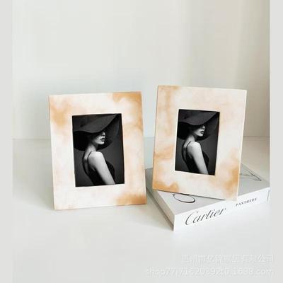 意革式极简木质皮马毛架相框书房展YJ064示柜陈列柜博古艺装饰术