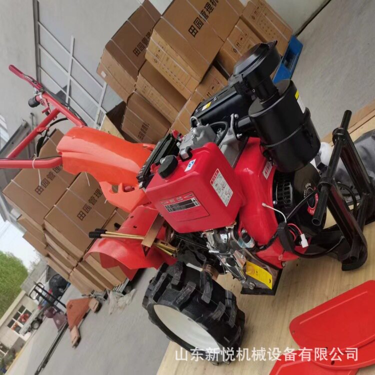 方便操作直连式微耕机 农用四驱后旋耕地机 195常柴电启动微耕机